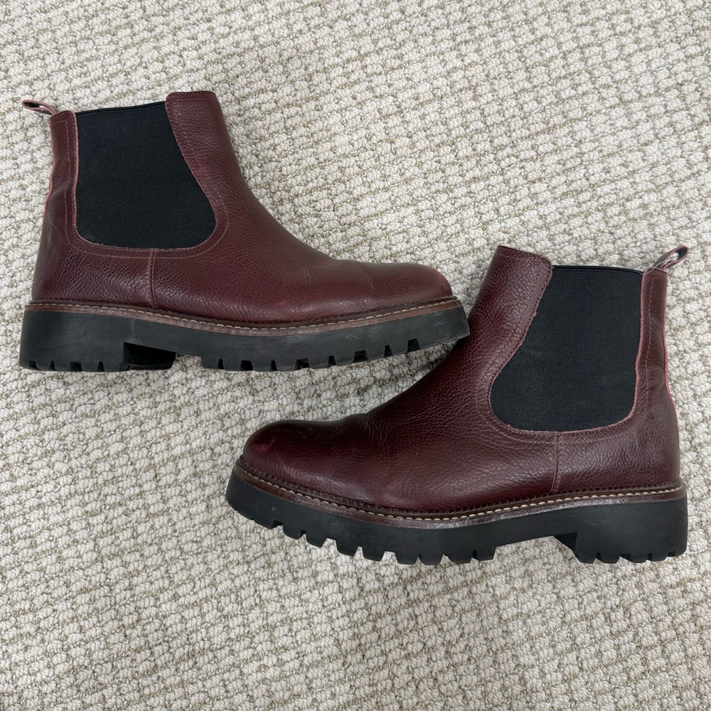 Caslon Burgundy Chelsea Ankle Boots
